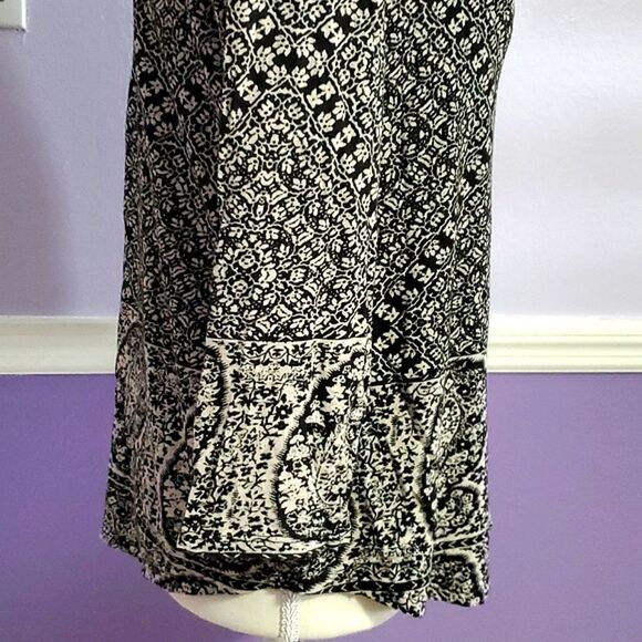 Lucky Brand Boho Paisley Floral Flowy Long Sleeve Modal Blend Knit Top - Picture 5 of 9